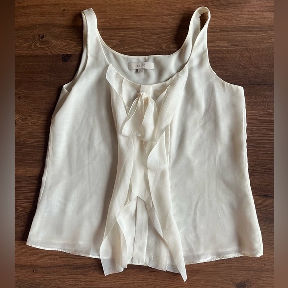 LOFT White Tank Top - Picture 2 of 10